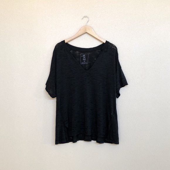 Free People Tops - free people • maddie tee in black size medium